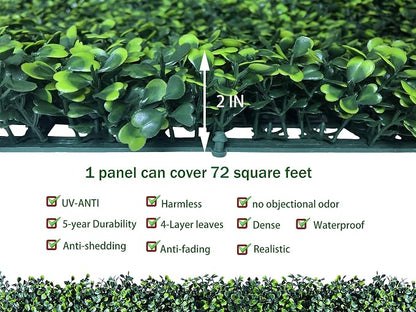 ODTORY Artificial Ivy Privacy Fence Wall Screen: 72 X144 in UV-Anti Faux - Image 3