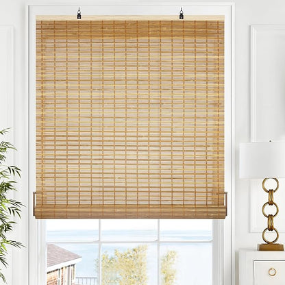LazBlinds Cordless Bamboo Blinds, Roll Up Shades by LazBlinds