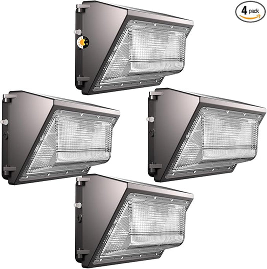 Lightdot 4Pack 150W LED Wall Pack Lights, 100-277v Dusk to Dawn by LightdotLighting