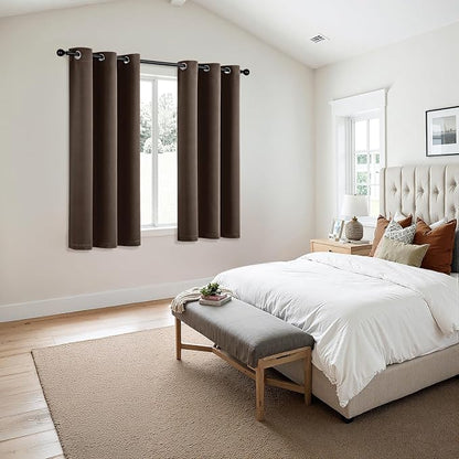 MIULEE Blackout Curtains for Bedroom Living Room 2 Panels, Thermal Insulated - Image 6