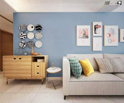 Safiyya 393"x17.7" Blue Wallpaper Grey Blue Peel and Stick Wallpaper Contact - Image 5