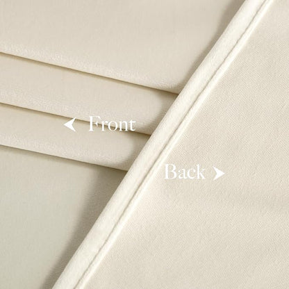 NICETOWN Ivory White Winter Velvet Curtains - Image 6