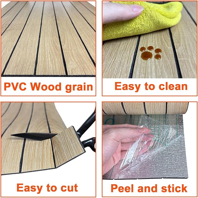 YU LI 3DH Peel and Stick PVC Slat Wall Panel 118"x15.75" Self-Adhesive Thick - Image 6