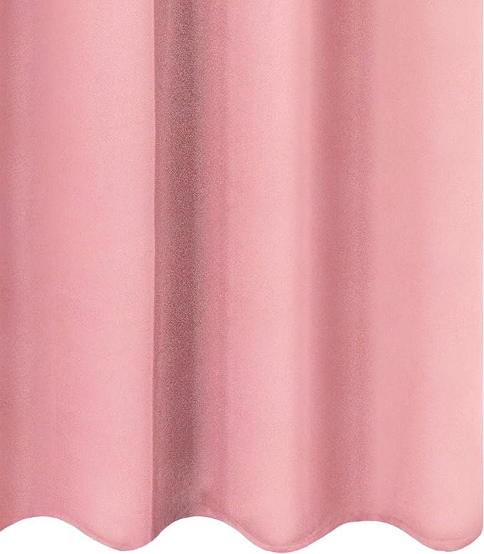 LEMOMO Pink Thermal Blackout Curtains/52 x 108 Inch/Set of 2 Panels Room - Image 8