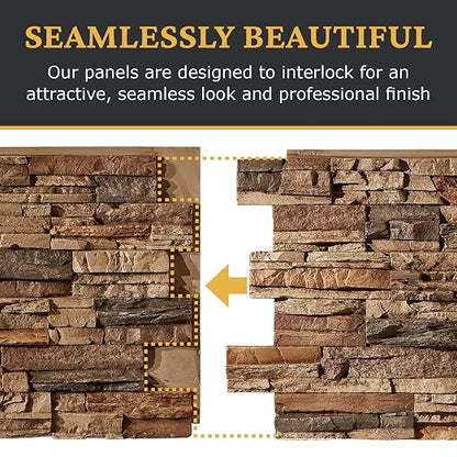 AZ Faux High-Density Polyurethane Faux Stone Wall Covering Panels - Image 7