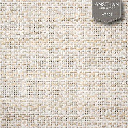 Ansehan Wallcovering W1321 Oxford Collection 36" W x 8 Yard L, Natural Paper - Image 2
