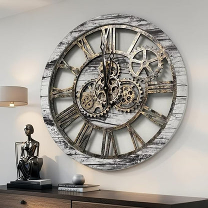 ImprovingLife The Gears Clock The Original Real Moving Gear Wall Clock Vintage - Image 5