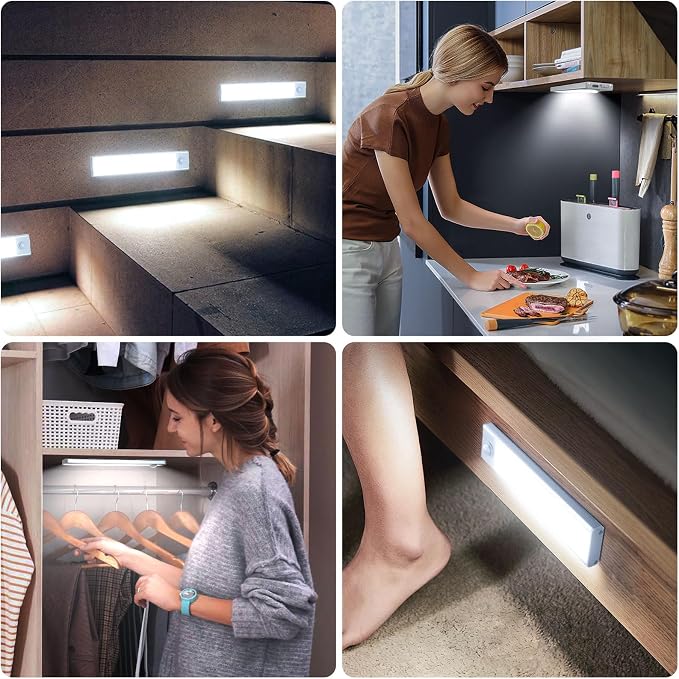 6 Pack Under Cabinet Lights Wireless, 58 LED Motion Sensor Light Indoor - Image 7