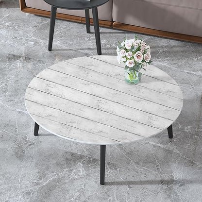 Abyssaly Peel and Stick Wallpaper 511.8"X 17.7" Thickened White Gray Wood - Image 9