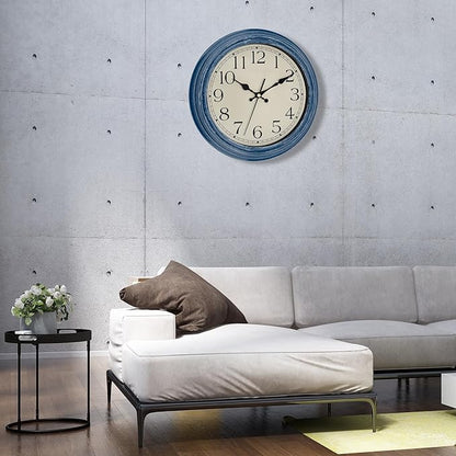 Foxtop 12 Inch Wall Clocks Battery Operated Silent Non-Ticking Classic Vintage - Image 5