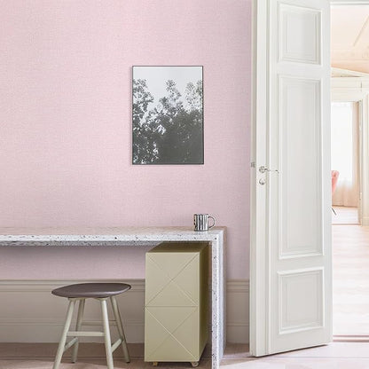 15.75"x787.4" Pink Wallpaper Peel and Stick Removable Grasscloth Textured - Image 7