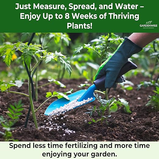 13-13-13 Slow Release Granular Fertilizer – All Purpose Plant Food 13 13 13 for Outdoor Grass, Vegetables, Roses, Flowers, Shrubs, Trees. Lawns, Gardens, Potted Plants (1/2 Quart)