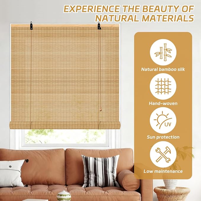 Bamboo Blinds for Door Window - Image 4