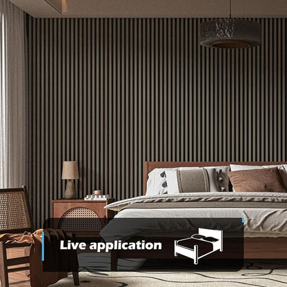 Art3d 4-Pack 108" x 12" Acoustic Wood Panels - Image 2
