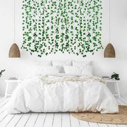 Freyalife Fake Vines for Room Decor Artificial Ivy Leaves Hanging Greenery - Image 5