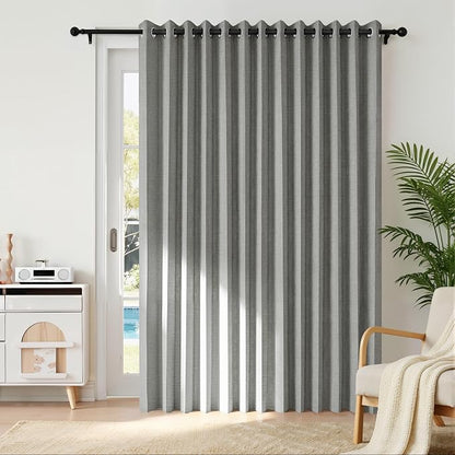 RYB HOME Accordion Style Room Divider Curtain-100% Blackout Folding Accordion - Image 2