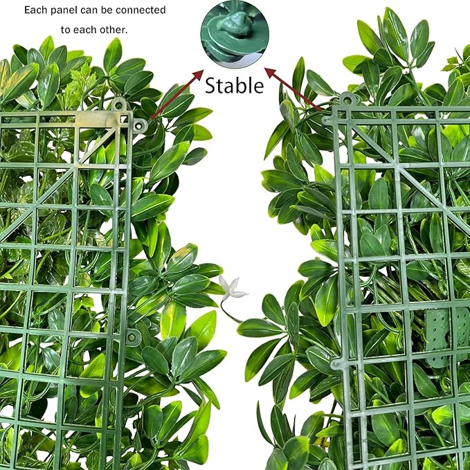 ODTORY Artificial Plant Wall Roll: 60 X 120 in UV-Anti Ivy Privacy Fence Screen - Image 4