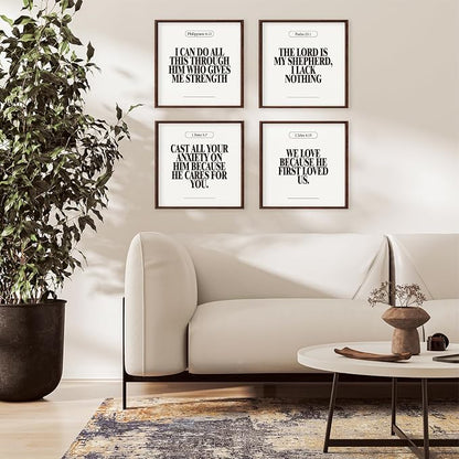 Locomiss Black and White Christian Wall Art Decor Posters, Modern Bible Verse - Image 3