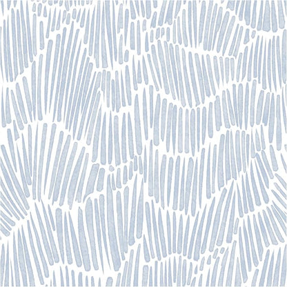Theper Blue Wallpaper 17.3"×118" Modern Striped Peel and Stick Wallpaper Boho by Theper
