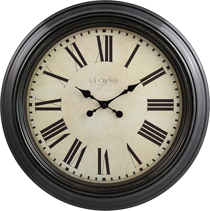 La Crosse Clock 404-2658 23-Inch Maxwell Quartz Wall Clock by LaCrosseTechnology