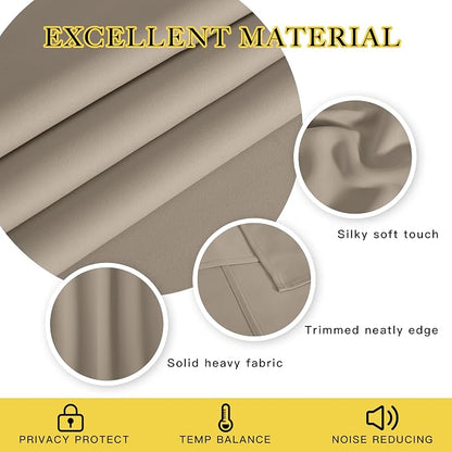 NICETOWN Door Curtain for Closet Doors 80 Inches Long 1 Panel, Room Divider - Image 2