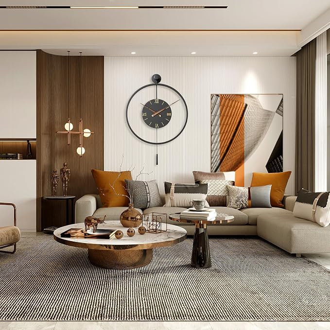 30.7×20 Inch Large Modern Decorative Wall Clocks - Image 4