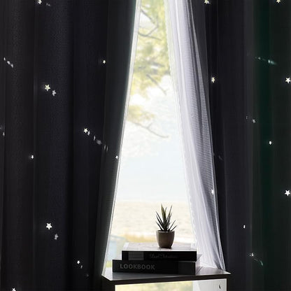 XiDi Curtains for Bedroom Decor, Rainbow Green LightgreyGrey52/96/1 - Image 6