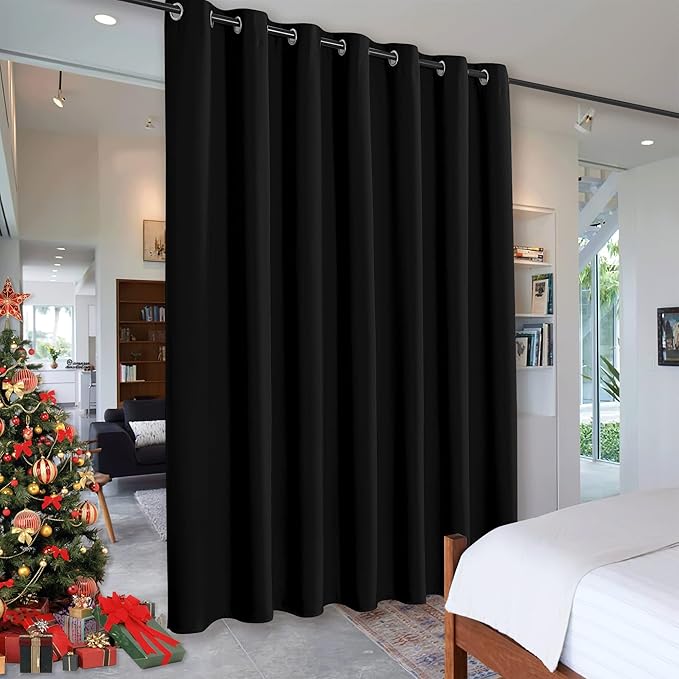 RYB HOME Blackout Thermal Insulated Blind Curtains, Noise Reduce Barrier by RYBHOME