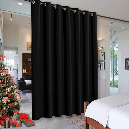 RYB HOME Privacy Curtain for Sliding Glass Door, Light Block Noise Reduce by RYBHOME