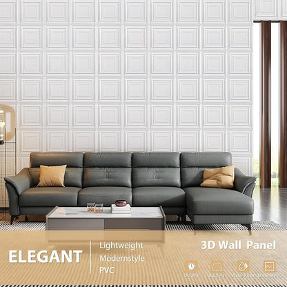 Heikki 30 Pack 3D Wall Panel for Interior Wall Décor, PVC Flower Textured Wall - Image 2