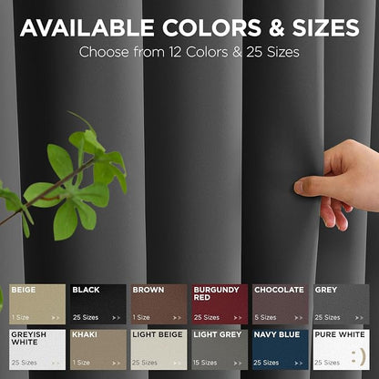 Joydeco Blackout Door Curtain for Doorway Privacy 96 Inches Long, Grommet - Image 7