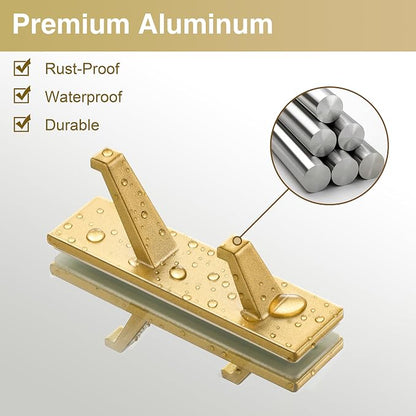 susswiff Gold Wall Hooks for Coat Towel: 13LB Adhesive Door Hanger Stick on - Image 8