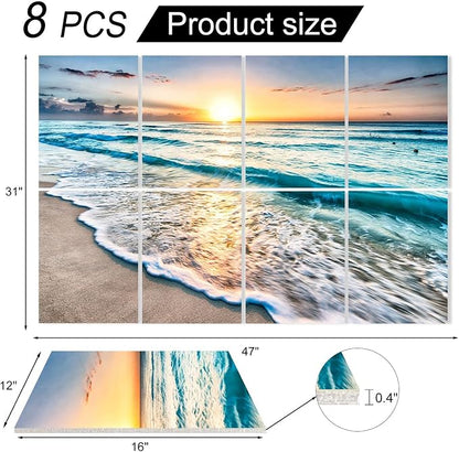 YPY Art Acoustic Panels Self Adhesive: Beach Wall Art Sound Proof Panel - Image 7