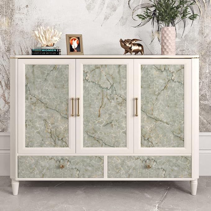 Green Marble Contact Paper for Countertops Waterproof Granite Peel and Stick - Image 6