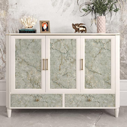 Cyan Glossy Marble Contact Paper Peel and Stick Countertops Self Adhesive - Image 7