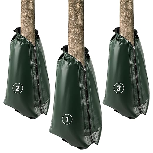 Tree Watering Bags 20 Gallon, Slow Release Gator Bags for Trees, Durable PVC Tree Drip Irrigation Bags with Heavy Duty Zipper, Deep Root Targeting - 3 Pack