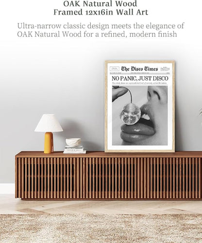 iHery Unframed Trendy Disco NewsPaper Wall Art Prints, 12x16in Canvas Wall Art - Image 6