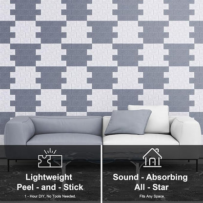 WoveN SounD Brick Acoustic Wall Panels Seamless Visual, High Density, Sound - Image 7
