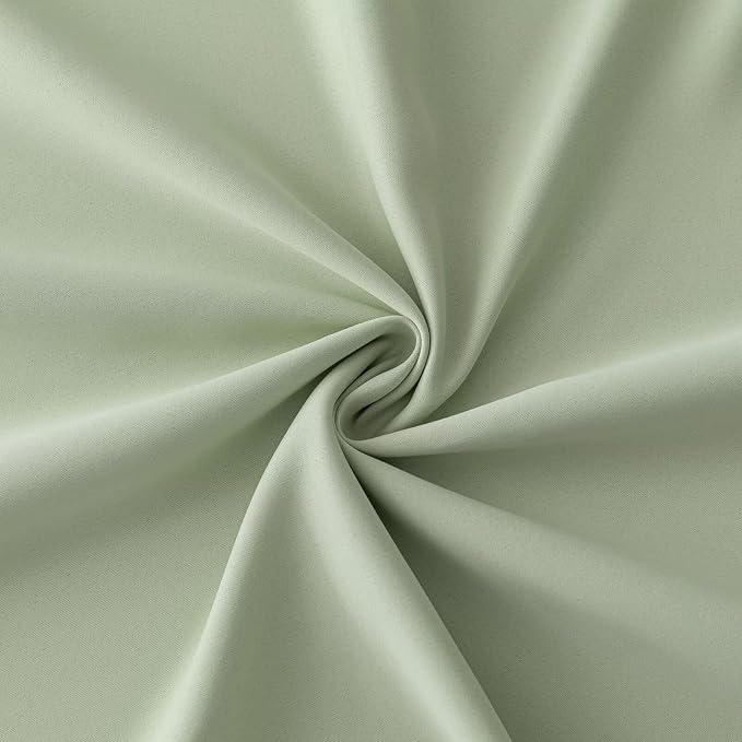 IGEMAEVE Sage Green Curtains 84 Inch Length 2 Panels Set, Light Filtering - Image 6