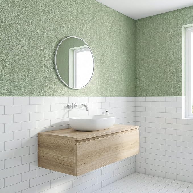WADILE Grasscloth Peel and Stick Wallpaper 23.6in x 118in, Textured Contact - Image 6