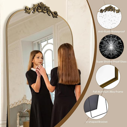 Antok Arched Full Length Mirror, Full Body Mirrors - Image 6