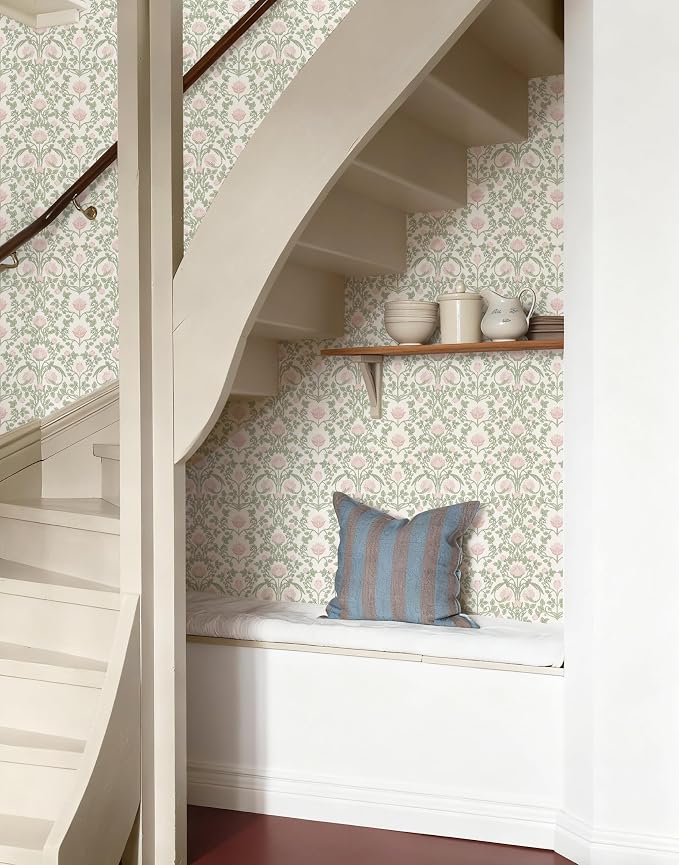 YXTII Floral Wallpaper Peel and Stick 236.2" × 17.3" - Image 3