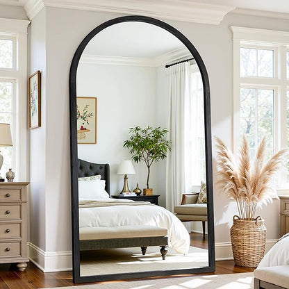 Full Length Mirror 82"×44" Floor Mirror Standing Tall Mirror, Arched Stand up - Image 3