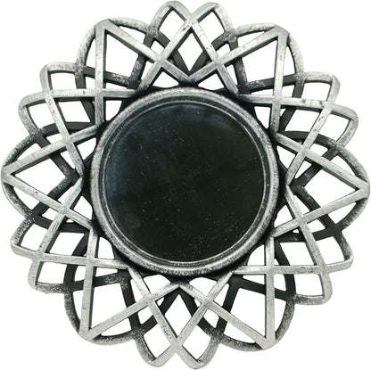 Retro Silver Mirrors for Wall Pack of 3. Round Mirrors. Decorative - Image 10