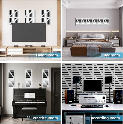Art3d 6-Pack Self-Adhesive Soundproof Acoustic Panels - Image 4