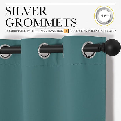 NICETOWN Kitchen Blackout Curtains 48 inches Long, Thermal Insulated Solid - Image 3