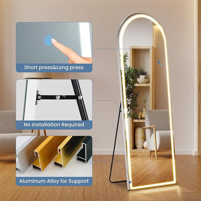 Mirror Full Length, Upgraded Body Wall Mirrors - Image 5