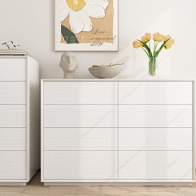 FunStick 16"x240" Modern Cream White Textured Wallpaper Peel and Stick - Image 3