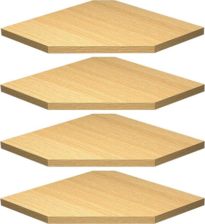 Fun Memories Corner Shelf Wall Mount, Corner Floating Shelves, Rustic Wood Wall by FunMemories