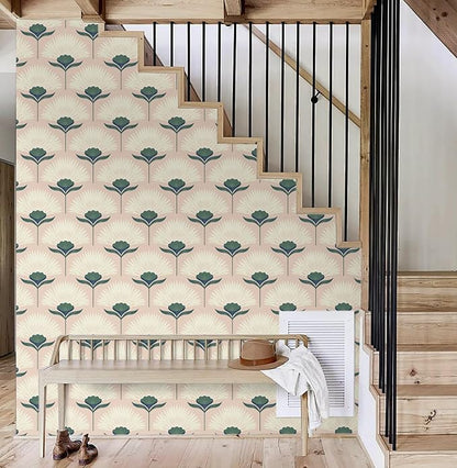 CiCiwind Vintage Wallpaper Peel and Stick Botanical Contact Paper Boho Wall - Image 7